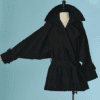 B9191-Trench-Montana-en-coton-noire-doublure-moltonnee-t40-02