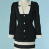 B9209-Tailleur-Thierry-Mugler-en-polyester-noir-et-blanc-t38-01