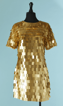 B9215-Robe-vintage-cousue-de-paillettes-rectangulaires-dorees-t38-01
