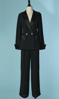 B9232-Smoking-de-femme-polyester-noir-veste-dos-nu-t38-40-01