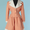 B9252-Tailleur-Jacques-Fath-en-pique-de-coton-orange-et-blanc-t38-01