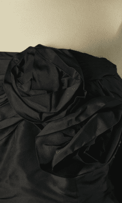 Alternative view of Robe bustier du soir 1950 en faille noire