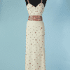 B8519-Robe-longue-1930-en-crepe-ecrue-brodee-de-perles-rouges-et-strass-t32-01