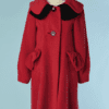 B8948-Manteau-1950-en-mohair-rose-et-velours-noir-t42-01