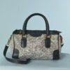 B9712-Sac-polochon-Gucci-en-toile-monogramme-gris-et-bleu-cuir-marine-01