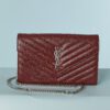 B9713-Sac-Yves-Saint-Laurent-en-cuir-graine-bordeaux-marron-YSL-en-metal-argente-01