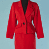 B9796-Tailleur-Yves-Saint-Laurent-en-coton-strie-rouge-t36-01