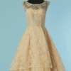 C0262-Robe-1950-en-dentelle-et-tulle-beige-rose-encolure-paillete-t36-01