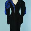 Robe du soir Diamant Noir circa 1980-90 en velours strassé