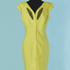 C0952-Robe-Thierry-Mugler-Activ-en-coton-et-tulle-jaune-canari-t42-01