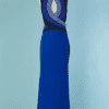 C0962-Robe-Gai-Mattiolo-en-mousseline-polyester-bleu-brode-de-perles-t38-01