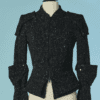 C0926-Blouson-Jean-Charles-de-Castelbajac-en-lainage-mouchete-gris-t36-01