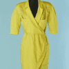 C0944-Robe-Thierry-Mugler-en-coton-jaune-canari-t38-40-01