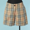 C1183-Short-Burberry-en-coton-beige-ecossais-t42-01