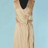C1160-Robe-Fendi-en-rayonne-champagne-encolure-plissee-t38-40-01