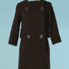 C1193-Manteau-Pierre-Cardin-1960-en-laine-marron-gros-bouton-en-cuir-grain-de-cafe-01