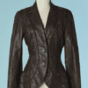 C1217-Veste-Roberto-Cavalli-en-cuir-marron-avec-applications-en-relief-t38-01
