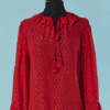 C0591-Chemisier-Saint-Laurent-en-mousseline-de-soie-rouge-et-pois-or-t36-01