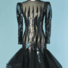 C1613-Robe-1980-en-tulle-noir-paillete-flamme-bleu-irise-et-argent-t38-01