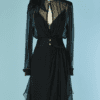 C1811-Robe-et-chemisier-Daniel-Roland-en-mousseline-noire-et-strass-t38-01