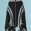 C1828-Jupe-Jean-Paul-Gaultier-en-coton-noir-et-bandes-elastiques-blanches-et-noires-t42-01