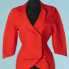 C1703-Veste-Thierry-Mugler-en-pique-de-coton-orange-t40-01