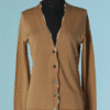 C1732-Gilet-Burberry-en-laine-beige-lisere-ecossais-t40-01