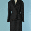 C1750-Tailleur-Thierry-Mugler-en-lainage-gris-chine-avec-fausse-fourrure-t42-44-01