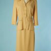 C2594-Tailleur-1940-en-lin-jaune-double-boutonnage-t40-38-01