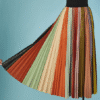 C2426-Jupe-Christian-Dior-en-cuir-plisse-soleil-t38