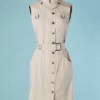 C2428-Robe-Givenchy-en-toile-de-coton-rose-pressions-dorees-t38-01