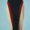 C2454-Jupe-JP-Gaultier-Public-en-coton-noir-bandes-rouges-et-ecrues-t40-01