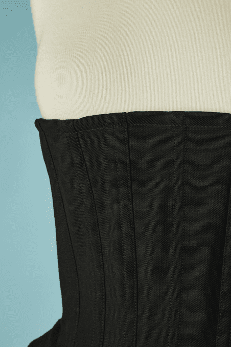 Corset Christian Dior circa 2020 noir avec basque – Image 2