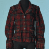 C2908-Veste-Marithe-et-Francois-Girbaud-en-velours-imprime-ecossais-t38-01