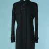 C2841-Manteau-Balenciaga-en-lainage-noire-et-noeuds-en-cuir-t40-01