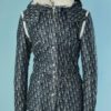 C3145-Blouson-Christian-Dior-par-Galliano-en-toile-monogrammee-et-maille-blanche-t36