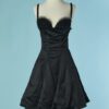 C3168-Robe-Chantal-Thomass-en-polyester-elastane-satin-noir-et-tulle-paillete-noir-t36