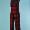 C3237-salopette-a-bretelles-Yohji-Yamamoto-en-laine-rouge-carreaux-noirs-T38