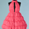 C3574-Robe-Krizia-en-doudoune-rose-t34-01