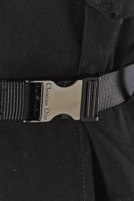 Longue cape Christian Dior par Maria Grazia en coton noir – Image 4