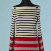 C3589-Pull-marin-Chanel-en-cachemire-blanc-rayures-noires-et-rouges-t36-01