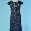 C3851-Robe-de-jour-1930-en-voile-de-coton-marine-pois-et-fleurs-T40-001