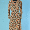 C3856-Robe-1930-en-crepe-marron-imprime-fleurs-orange-ecrue-T40-001