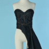 C3724--Bustier-Alexander-McQueen-avec-demi-jupe-en-jeans-t40-0