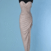C3885-Robe-longue-bustier-Alexandre-Vauthier-en-jersey-beige-rose-recouvert-de-strass-drape-t34-001