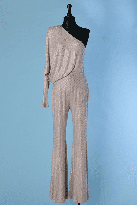 C3895-Combinaison-pantalon-Alexandre-Vauthier-asymetrique-jersey-beige-rose-strass-argent-t38-001