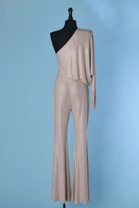 Combinaison pantalon Alexandre Vauthier asymétrique avec strass – Image 6