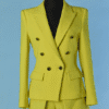 C3932-Tailleur-short-Alexandre-Vauthier-en-lainage-jaune-t38-001