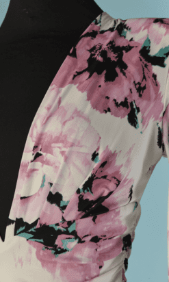 Alternative view of Robe longue Alexandre Vauthier en jersey blanc imprimé fleurs