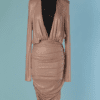 C4364-Robe-Alexandre-Vauthier-en-viscose-rose-strass-roses-drape-grand-decollete-T36